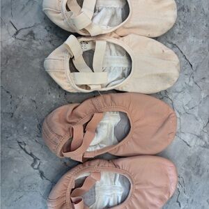Bloch Kids Ballet Slippers - Cream and Pink